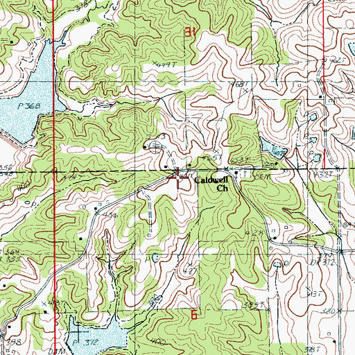 Topographic Map of Philadelphia Fire Department Station 2, AR