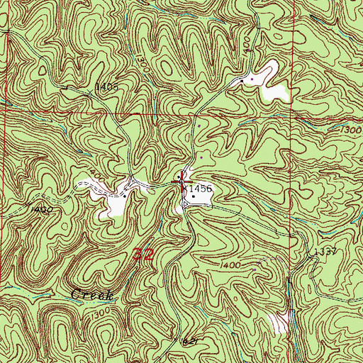 Topographic Map of Piney Point Fire Department Station 1, AR