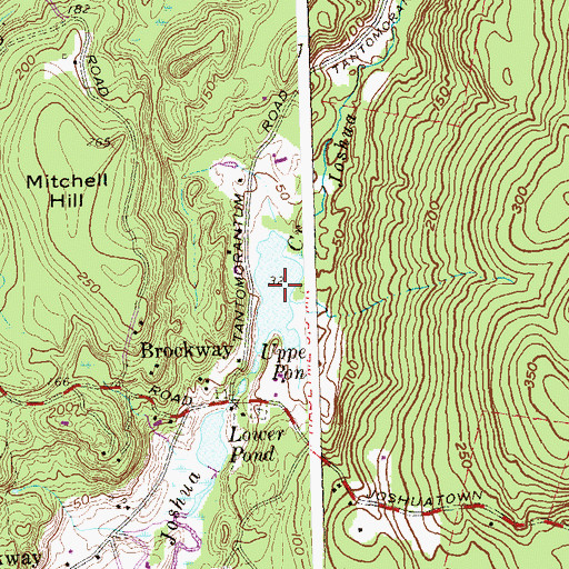 Topographic Map of Upper Pond, CT