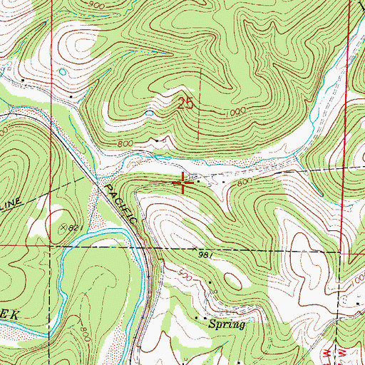 Topographic Map of Pyatt Rural Fire and Defense Association, AR