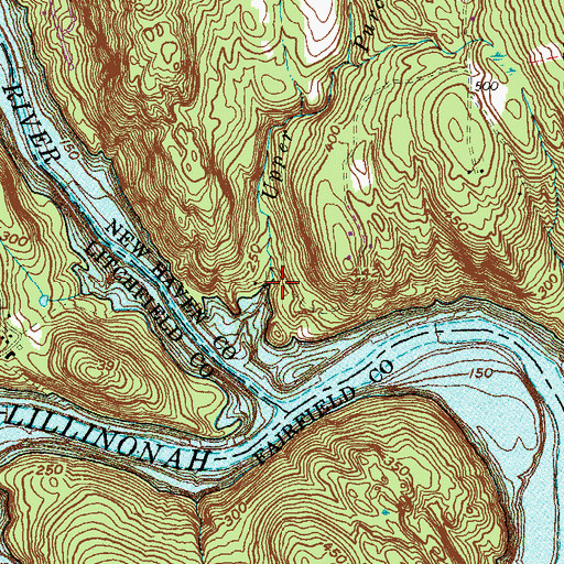 Topographic Map of Upper Purchase Brook, CT