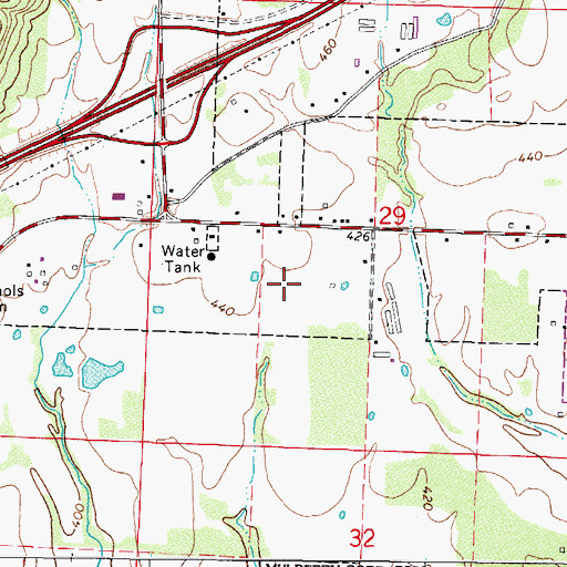 Topographic Map of Rural District 2 Station 2, AR