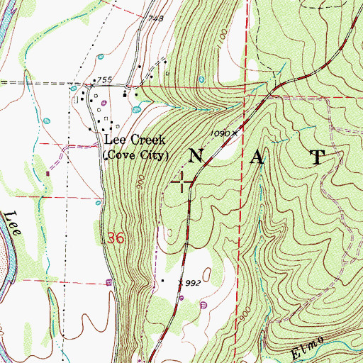 Topographic Map of Rural District 4 Cove City, AR