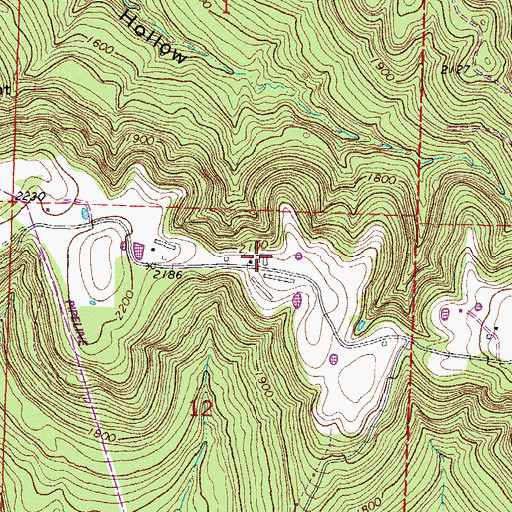 Topographic Map of Rural District 8 Station 4, AR