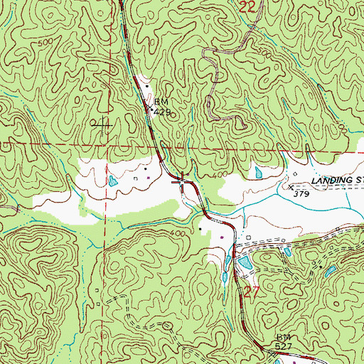 Topographic Map of Salem Fire Department Station 3, AR