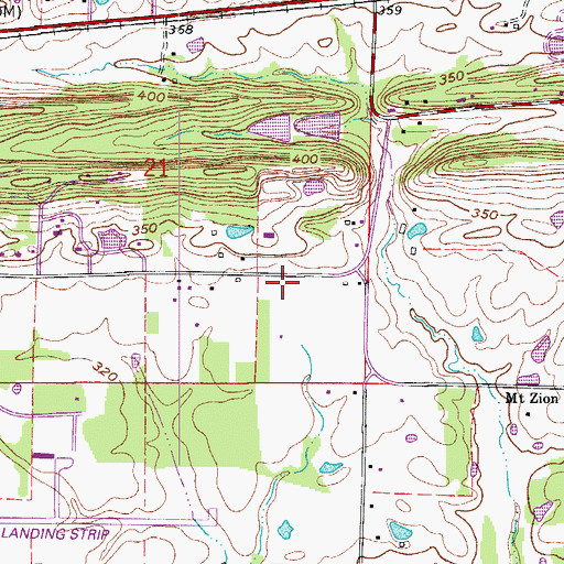 Topographic Map of Sardis Fire Station, AR