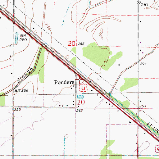 Topographic Map of Sedgwick Volunteer Fire Department, AR