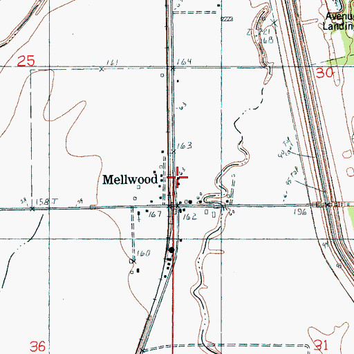 Topographic Map of South Phillips County Volunteer Fire Department Station 2, AR