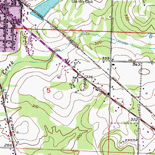 Topographic Map of Texarkana Fire Department Station 3, AR