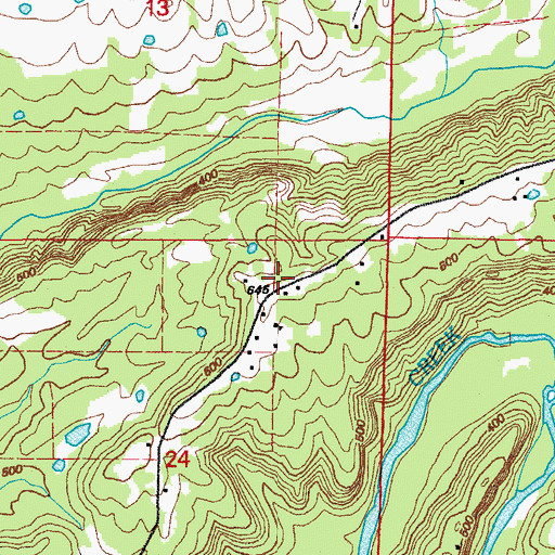 Topographic Map of Twin Groves Fire Station, AR