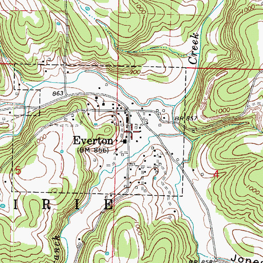 Topographic Map of Valley Springs Fire Department Station 4, AR