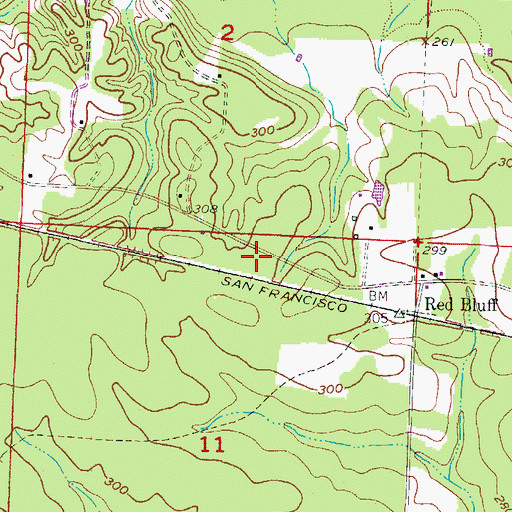 Topographic Map of Yarborough Fire Department Station 2, AR