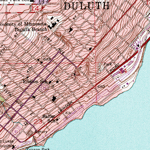 Topographic Map of Mount Olive English Lutheran Church, MN