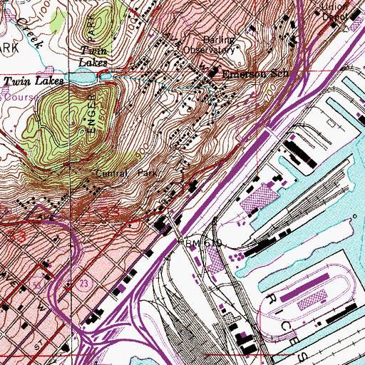 Topographic Map of Duluth Gospel of Tabernacle Church, MN