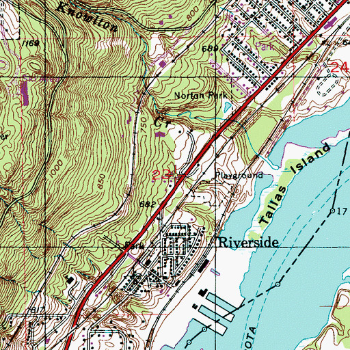 Topographic Map of Bethany United Methodist Church, MN