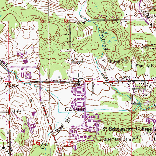 Topographic Map of Alliance Community Church, MN