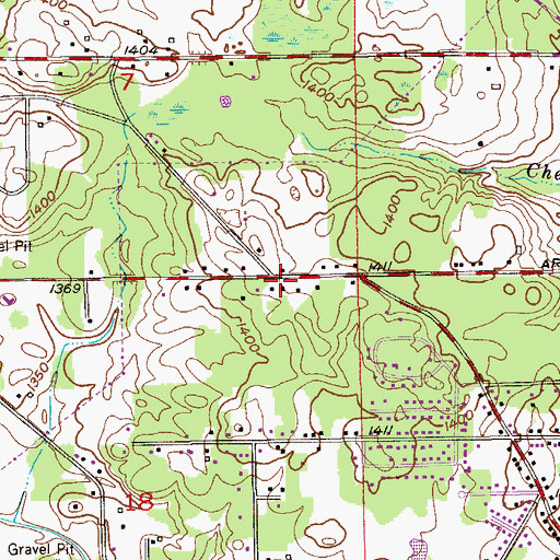 Topographic Map of Jehovah's Witnesses, MN