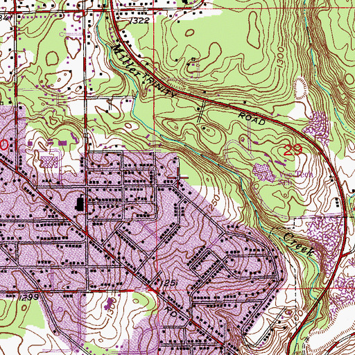 Topographic Map of Christ Lutheran Church, MN