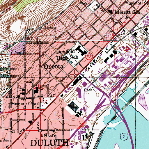 Topographic Map of Our Savior's Evangelical Lutheran Church, MN