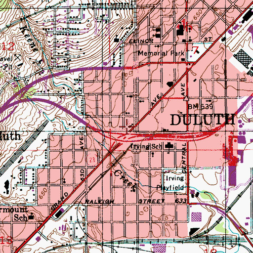 Topographic Map of Saint Mary the Theotokos Church, MN