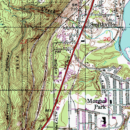 Topographic Map of Redeemer Lutheran Church, MN