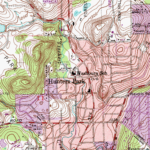 Topographic Map of Duluth Bible Church, MN