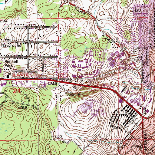 Topographic Map of Church of Jesus Christ of Latter Day Saints, MN