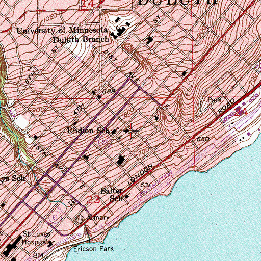 Topographic Map of Prince of Peace Fellowship, MN
