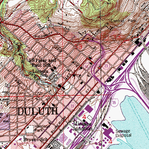 Topographic Map of Bethany Lutheran Church, MN