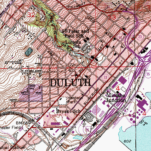 Topographic Map of Holy Trinity Lutheran Church, MN