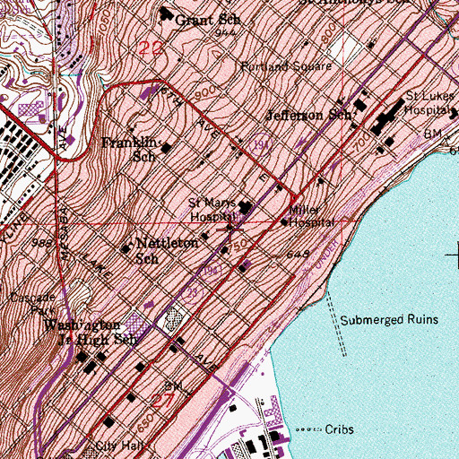 Topographic Map of Our Lady of Mercy Church, MN