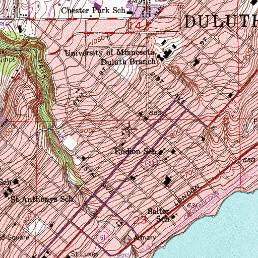 Topographic Map of Church of Christ, MN