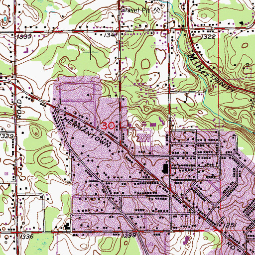 Topographic Map of Apostolic Gospel Church, MN