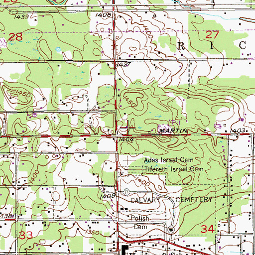 Topographic Map of Family of God Lutheran Church, MN