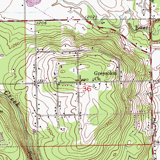 Topographic Map of Grace Evangelical Free Church, MN