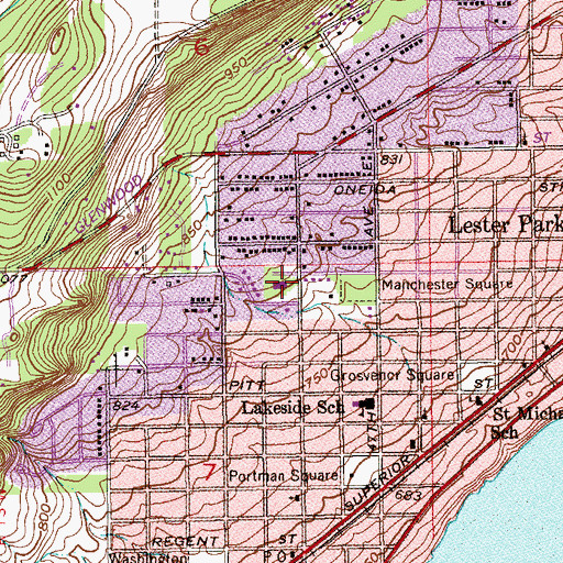 Topographic Map of Good Shepherd Lutheran Church, MN