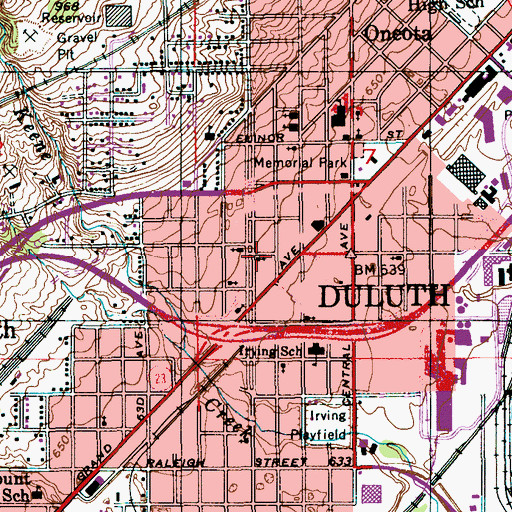 Topographic Map of Christ Temple Apostolic Church, MN
