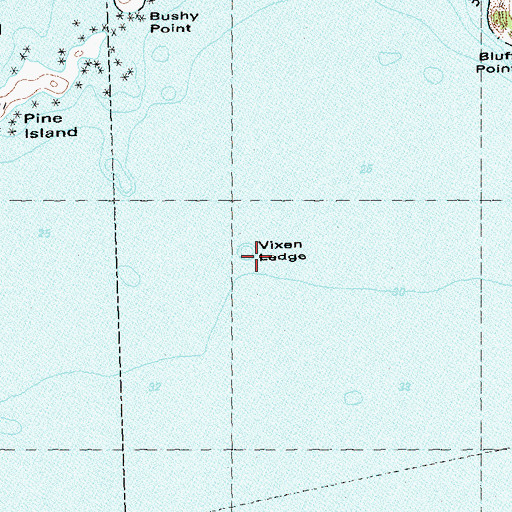 Topographic Map of Vixen Ledge, CT