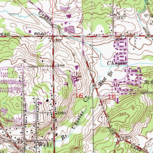 Topographic Map of Chris Jensen Nursing Home, MN