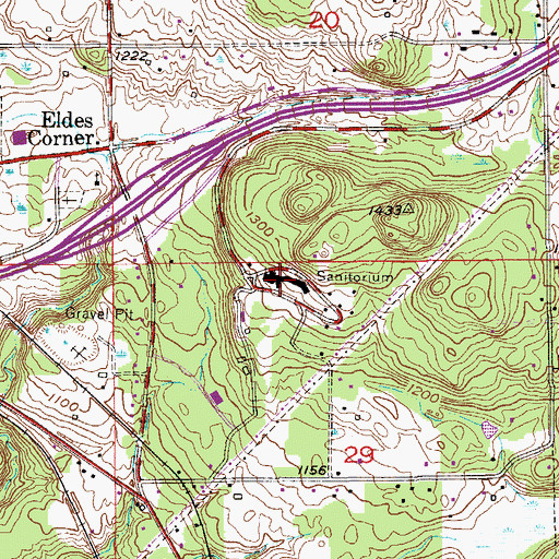 Topographic Map of Nopeming Care Center, MN