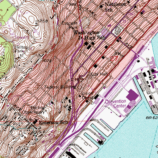 Topographic Map of Saint Louis County Sheriff's Office Duluth, MN