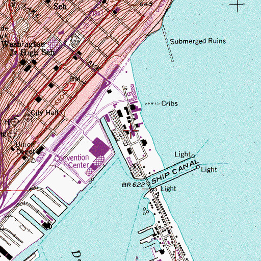 Topographic Map of DeWitt-Seitz Marketplace, MN