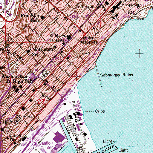 Topographic Map of Lake Place Park, MN