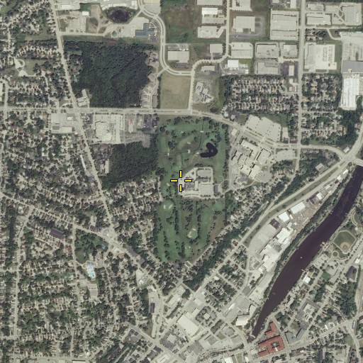 Aerial/Satellite Image of Moor Downs Golf Course, WI