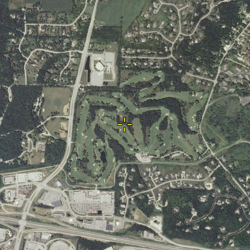 Aerial/Satellite Image of Naga-Waukee Golf Course, WI