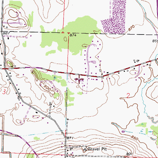 Topographic Map of Balmer Park, WI