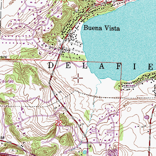 Topographic Map of Naga-Waukee Park, WI