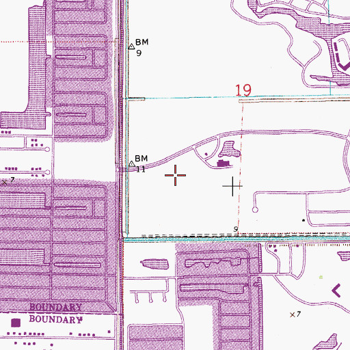 Topographic Map of Sunrise, FL