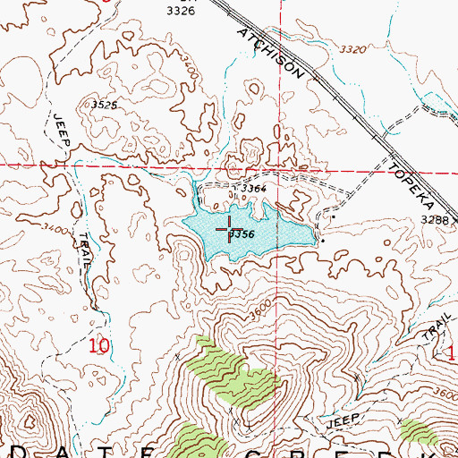 Topographic Map of Billingsley Reservoir Number Two, AZ