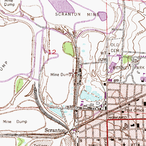 Topographic Map of Northland Post Office (historical), MN
